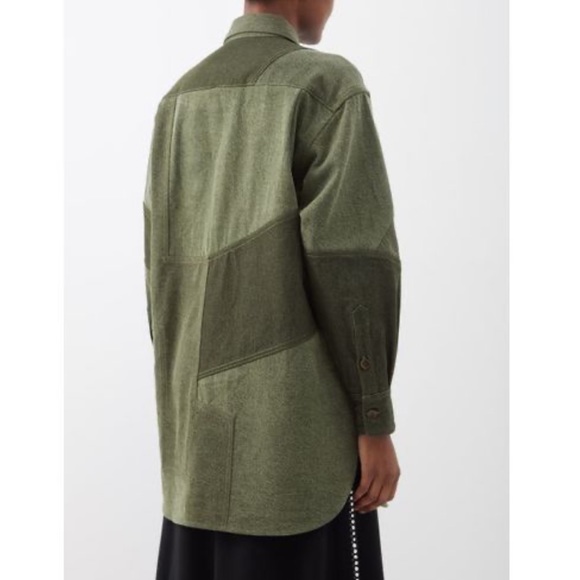 NWT ETRO Vanessa Patchwork Denim Button Up Shirt - Picture 4 of 15